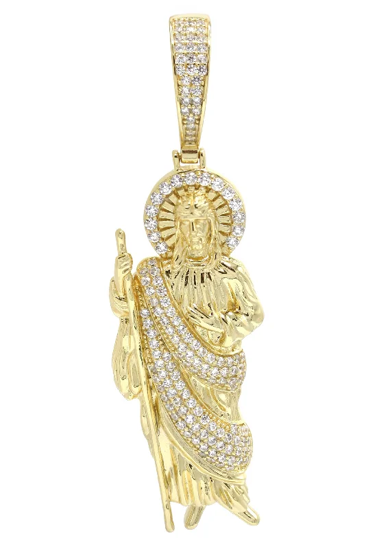 Flash Sale On Stunning Jewelry – Don't Miss Out Silver Pendant - Gold St. Jude Pendant | Appx 13.8 Grams Flash Sale On Stunning Jewelry – Don't Miss Out Silver Pendant - Gold St. Jude Pendant | Appx 13.8 Grams