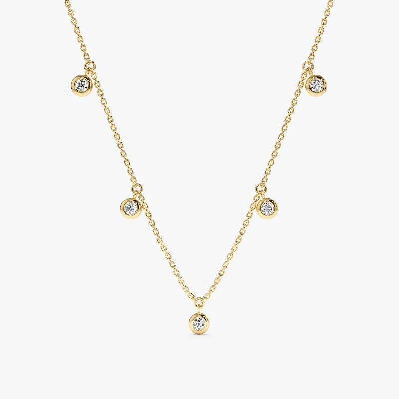 Dangle Diamond By the Yard Necklace, Isabella