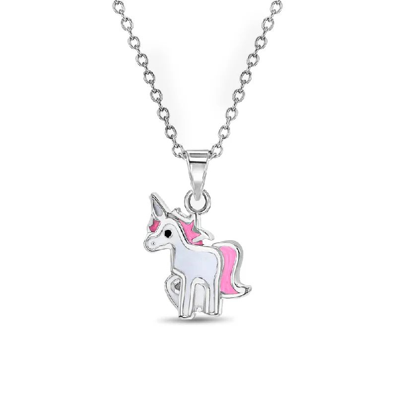 Timeless Jewelry Styles At Wallet-Friendly Prices Dazzling Unicorn Toddler / Kids / Girls Pendant/Necklace Enamel - Sterling Silver Timeless Jewelry Styles At Wallet-Friendly Prices Dazzling Unicorn Toddler / Kids / Girls Pendant/Necklace Enamel - Sterling Silver