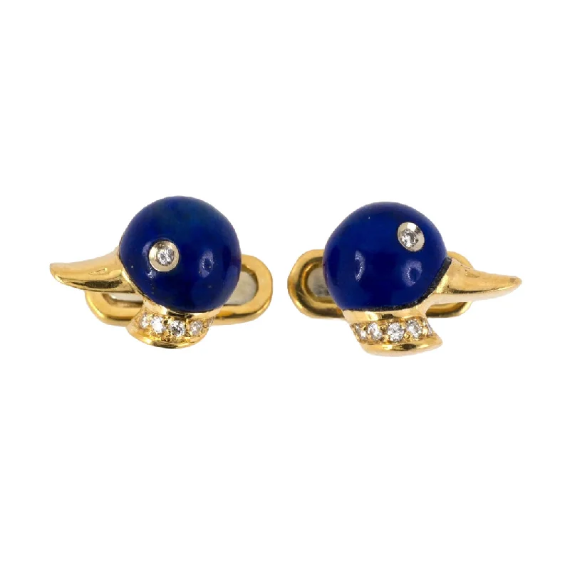 Demner Lapis & Diamond Duck Cuff Links