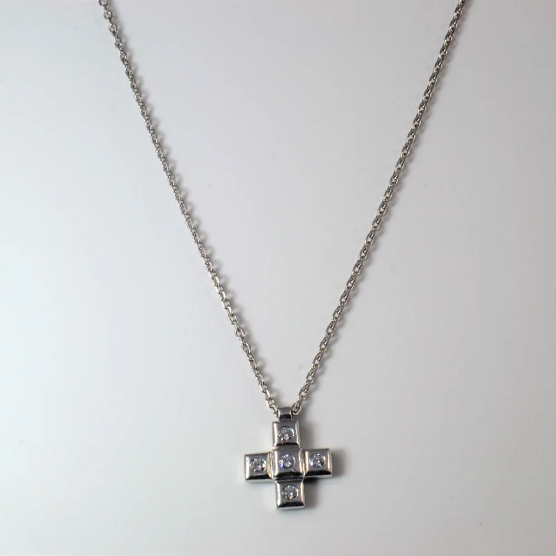 Millennium Hallmarked London Diamond Cross Necklace | 0.30ctw | 18" |