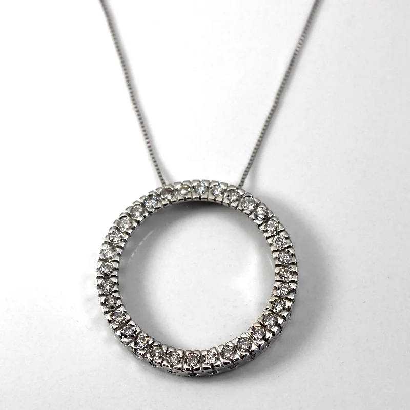 Celebrate Every Occasion With Sparkling Savings Diamond Eternity Pendant Necklace | 0.96ctw |19"|