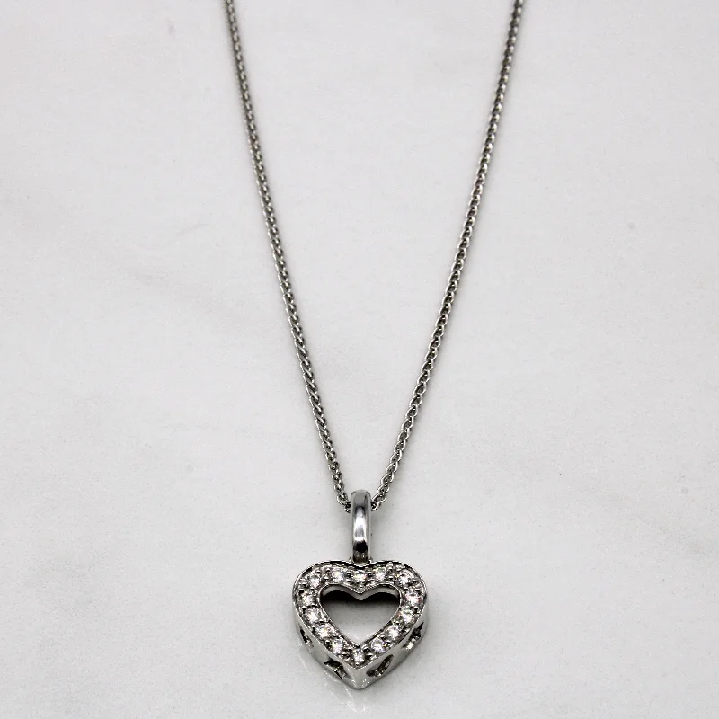 Diamond Heart Pendant | 0.14ctw | 18" |