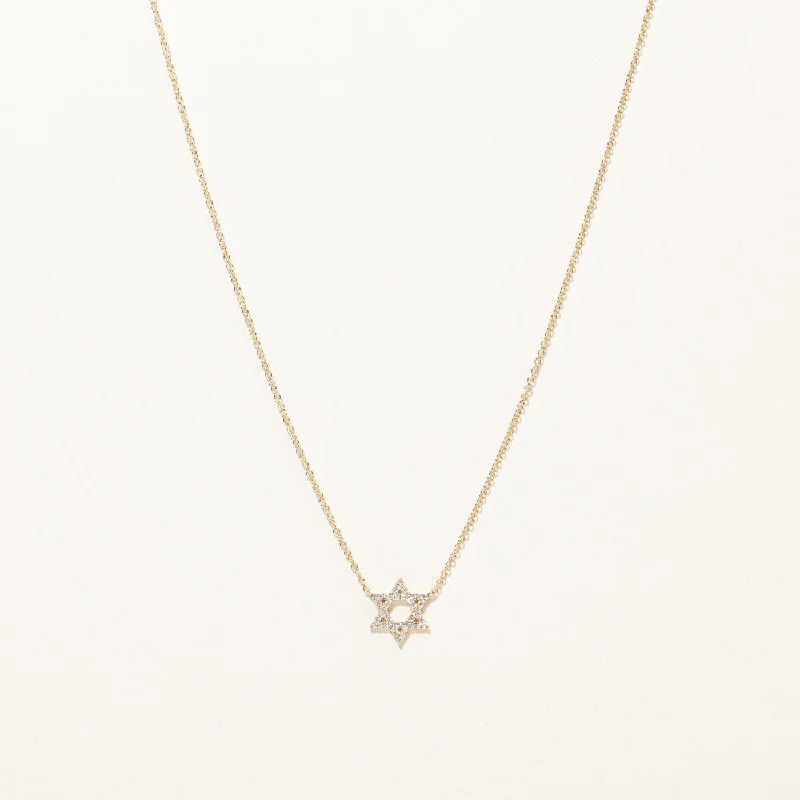 Diamond Star Pendant Necklace | 0.12ctw |