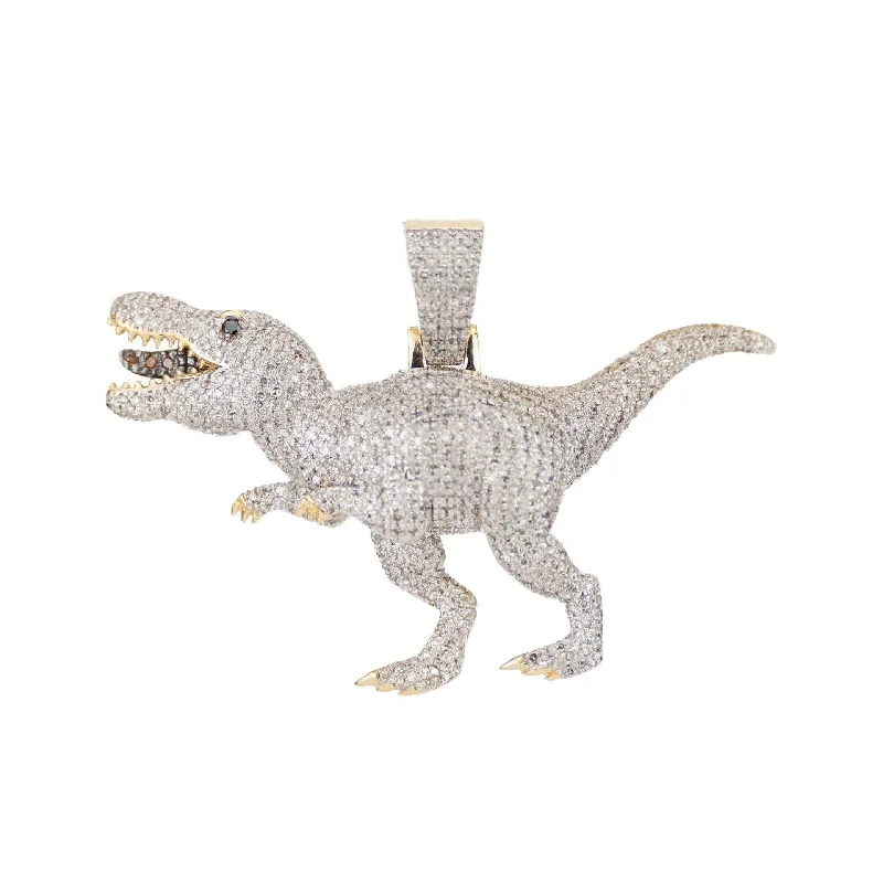 Once-A-Year Jewelry Sale – Grab Your Favorites Now Dinosaur Pendant 10KY 1.58ct Si Diamonds