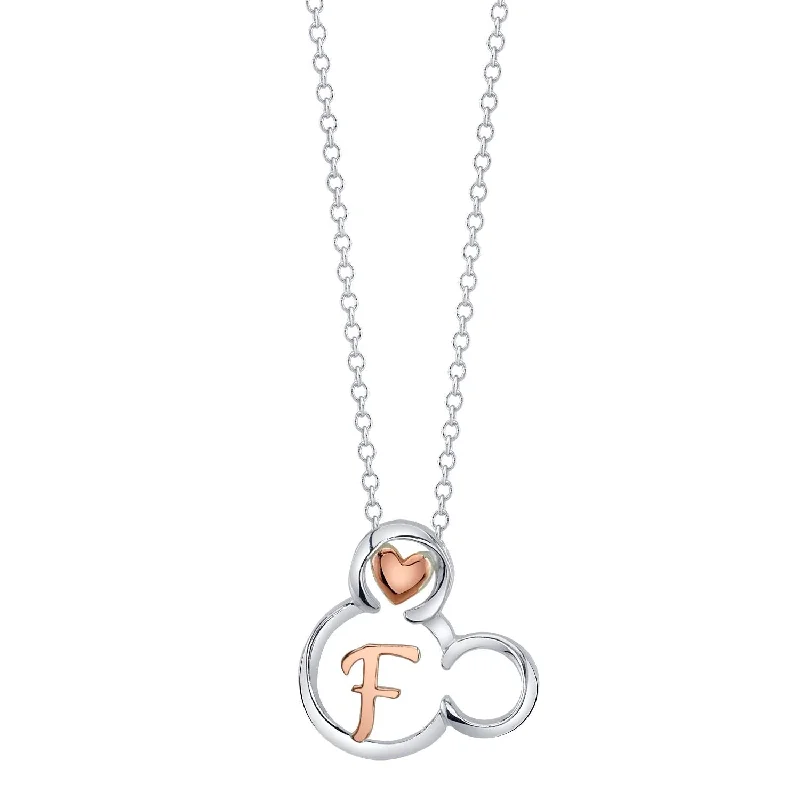 Save On Luxury Jewelry Pieces – Limited-Time Offers Disney Sterling Silver 18-inch Initial Pendant; Initial F