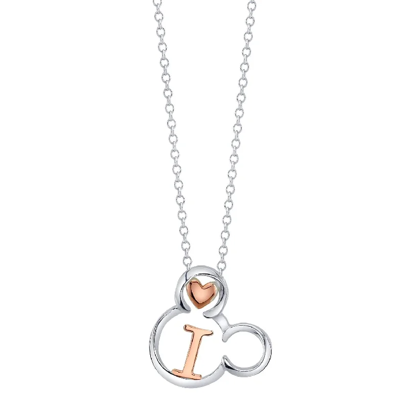 Exclusive Jewelry Sale Event – Shop Now Disney Sterling Silver 18-inch Initial Pendant; Initial I