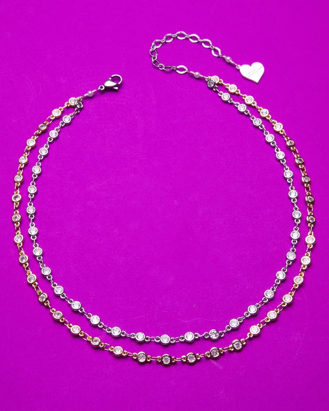 Adjustable Charm Bracelets For A Perfect Fit Duotone Cubic Choker