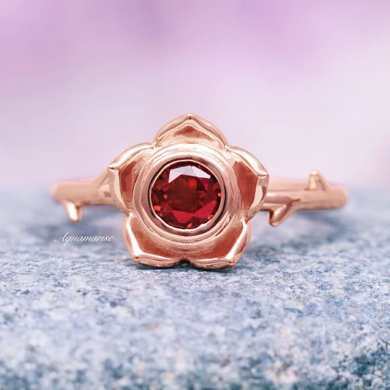 Limited-Stock Jewelry Clearance – Grab Your Favorites Now Enchanted Rose Red Garnet Ring- 14K Rose Gold Vermeil Limited-Stock Jewelry Clearance – Grab Your Favorites Now Enchanted Rose Red Garnet Ring- 14K Rose Gold Vermeil