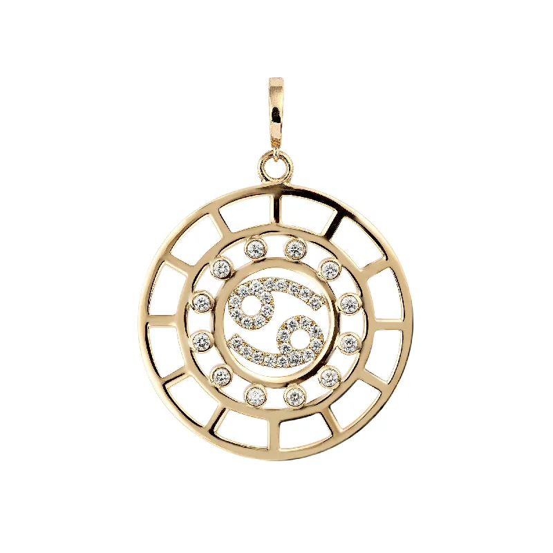 Limited-Time Offer On Elegant Jewelry Pieces Zodiac Cancer 18K Gold or Whitegold Pendant w. Diamonds Limited-Time Offer On Elegant Jewelry Pieces Zodiac Cancer 18K Gold or Whitegold Pendant w. Diamonds