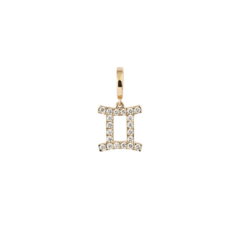 Personalized Jewelry Sale – Meaningful Gifts At Great Prices Zodiac Gemini 18K Gold or Whitegold Charm w. Diamonds Personalized Jewelry Sale – Meaningful Gifts At Great Prices Zodiac Gemini 18K Gold or Whitegold Charm w. Diamonds