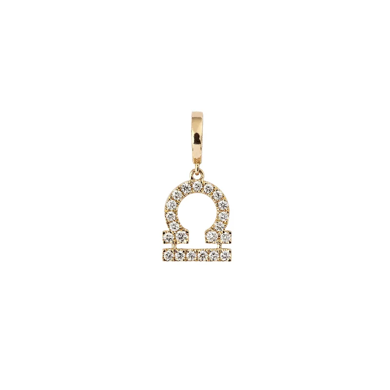 Bestselling Jewelry At Special Promotional Rates Zodiac Libra 18K Gold or Whitegold Charm w. Diamonds Bestselling Jewelry At Special Promotional Rates Zodiac Libra 18K Gold or Whitegold Charm w. Diamonds