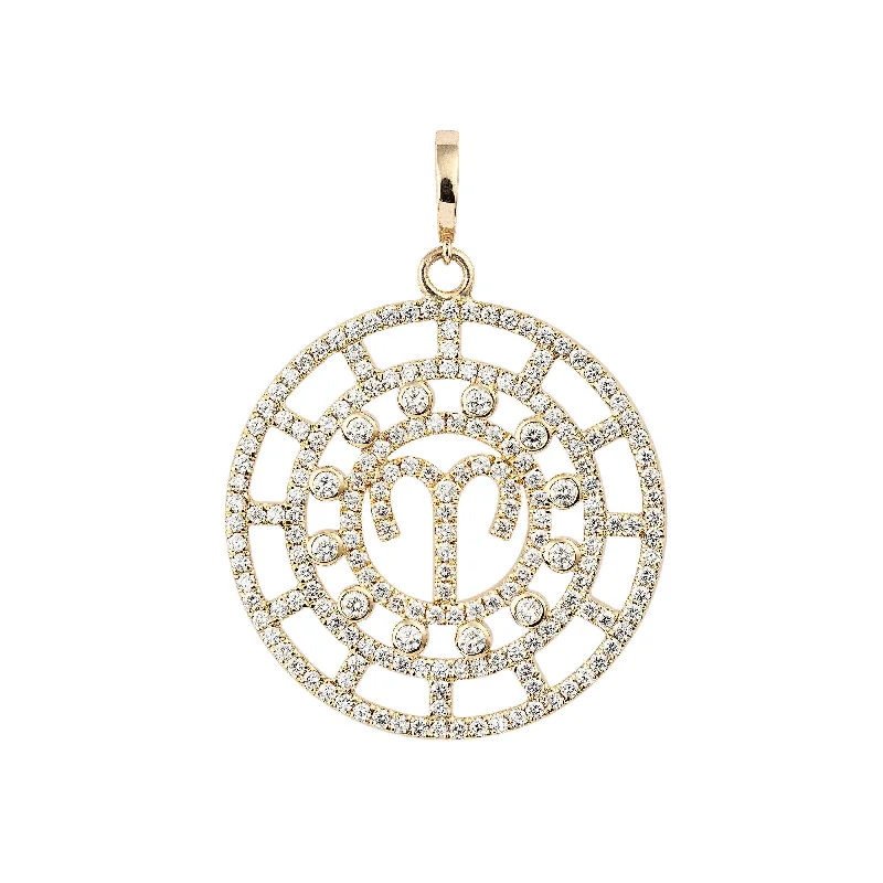 Premium Jewelry At Special Low Prices For A Limited Time Zodiac Pavé Aries 18K Gold or Whitegold Pendant w. Diamonds Premium Jewelry At Special Low Prices For A Limited Time Zodiac Pavé Aries 18K Gold or Whitegold Pendant w. Diamonds