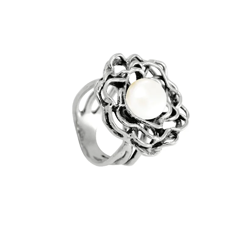 Personalized Jewelry Sale – Meaningful Gifts At Great Prices Flowery Pearl Ring R11021