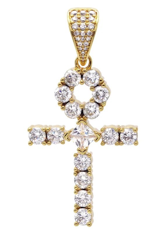 Timeless Elegance At Unbelievable Discounts Gold Plated Ankh Pendant | 10 Grams