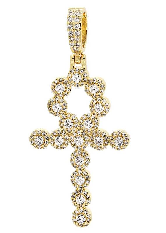 Sparkle More For Less – Jewelry Sale Happening Now Gold Plated Ankh Pendant | 5.8 Grams