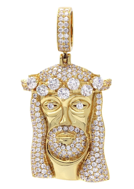 Your Dream Jewelry At Dream Prices Gold Plated Jesus Head Pendant | 26.7 Grams