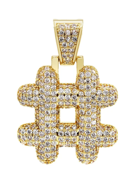 Shop Fine Jewelry With Exclusive Savings Gold Plated # symbol Pendant | 10 Grams