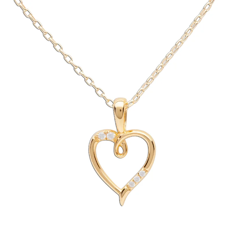 Adjustable Charm Bracelets For A Perfect Fit Children's 14K Gold Plated Open Heart Necklace for Girls Adjustable Charm Bracelets For A Perfect Fit Children's 14K Gold Plated Open Heart Necklace for Girls