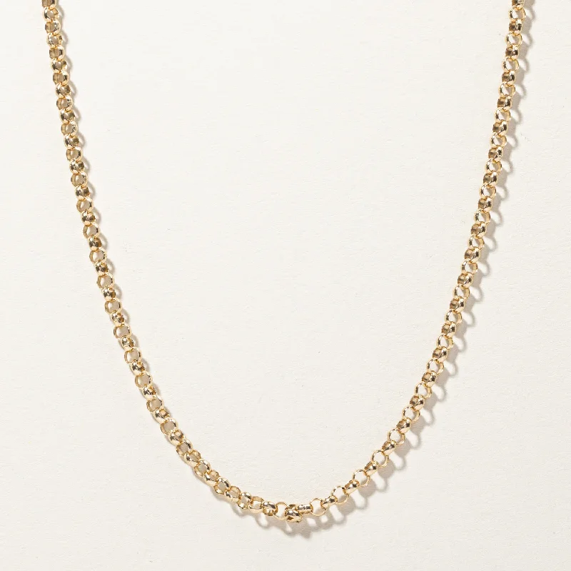 Timeless Elegance At Unbelievable Discounts Gold Rolo Link Chain | 18"|