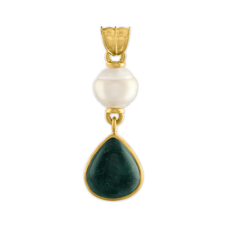 Timeless Jewelry Styles At Wallet-Friendly Prices Golden South Sea Pearl and Green Tourmaline Tear Pendant Timeless Jewelry Styles At Wallet-Friendly Prices Golden South Sea Pearl and Green Tourmaline Tear Pendant