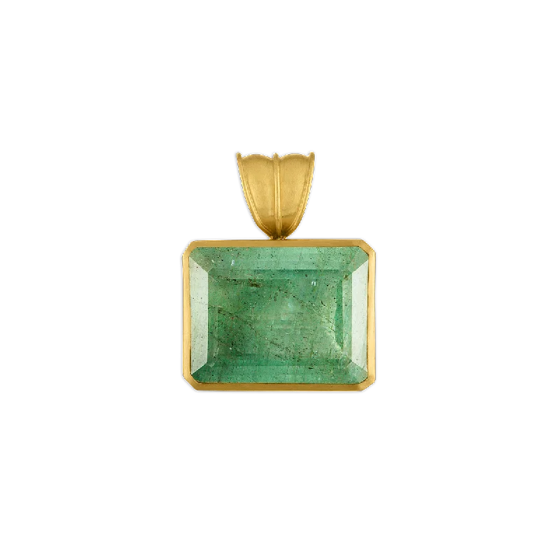 Bestselling Jewelry At Special Promotional Rates Large Green Beryl Block Pendant