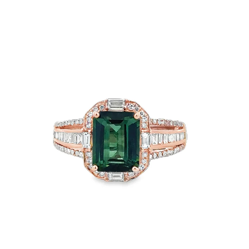 Unmissable Jewelry Sale – Shop Before It's Too Late Green Tourmaline and Diamond Ring in Rose Gold Unmissable Jewelry Sale – Shop Before It's Too Late Green Tourmaline and Diamond Ring in Rose Gold