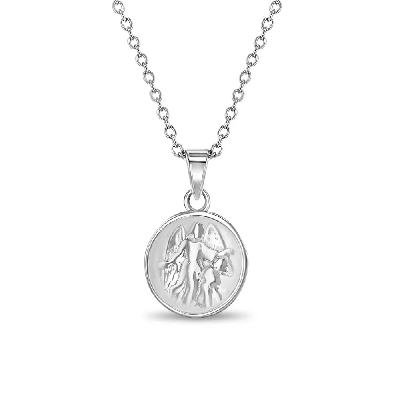 Celebrate Every Occasion With Sparkling Savings Guardian Angel Kids / Boy's / Boys Pendant/Necklace - Sterling Silver Celebrate Every Occasion With Sparkling Savings Guardian Angel Kids / Boy's / Boys Pendant/Necklace - Sterling Silver