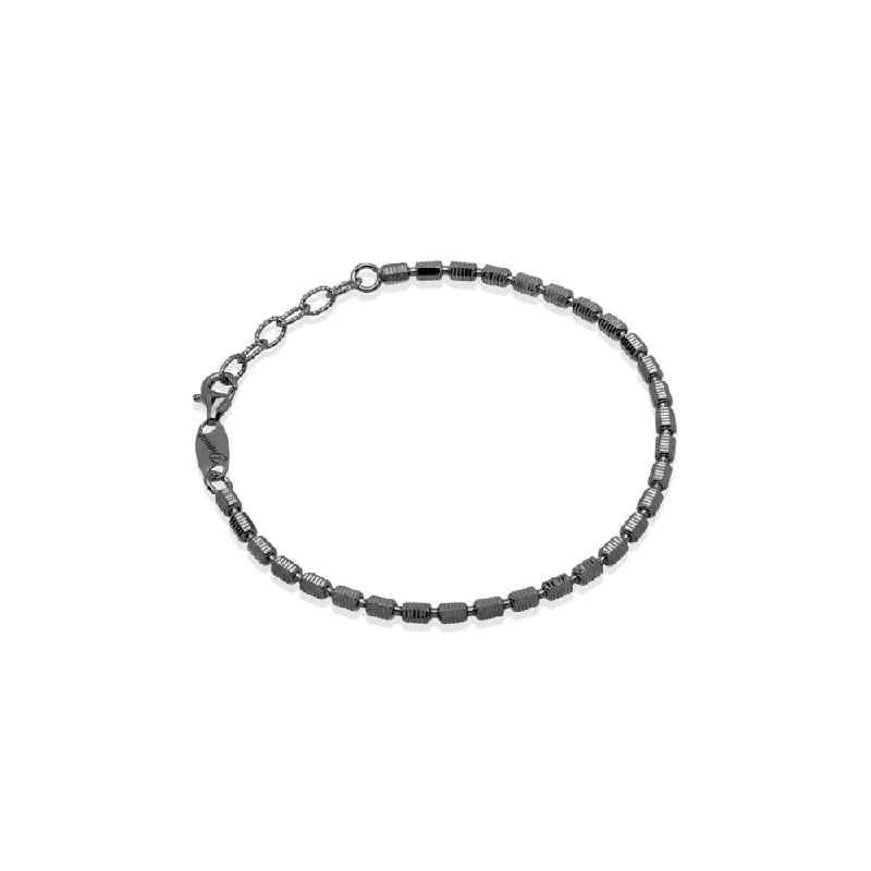 High-End Sparkle, Low-End Prices – Jewelry Sale Live Gunmetal Silver Barrel Bracelet High-End Sparkle, Low-End Prices – Jewelry Sale Live Gunmetal Silver Barrel Bracelet