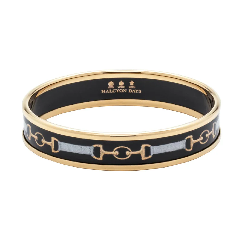 Stunning Jewelry Pieces At The Lowest Prices Ever Halcyon Days 1cm Bridle Black & Gold Enamel Bangle Stunning Jewelry Pieces At The Lowest Prices Ever Halcyon Days 1cm Bridle Black & Gold Enamel Bangle