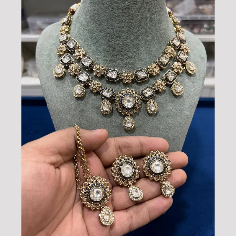 Huge Savings On Timeless Jewelry Collections Hira Collections Gold Plated Kundan Stone Necklace Set