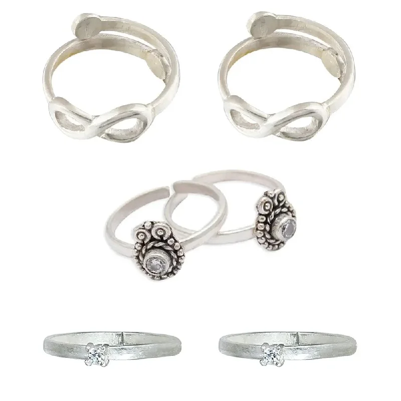 Premium Jewelry Now Available At Special Discounts Set Of Three Silver Toe Rings (9) Premium Jewelry Now Available At Special Discounts Set Of Three Silver Toe Rings (9)