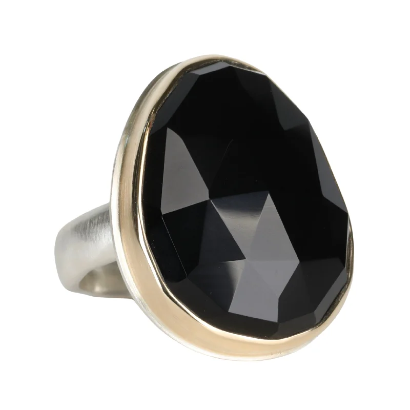 Flash Sale On Stunning Jewelry – Limited Stock Available Aymmetrical Rose Cut Black Onyx Ring Flash Sale On Stunning Jewelry – Limited Stock Available Aymmetrical Rose Cut Black Onyx Ring