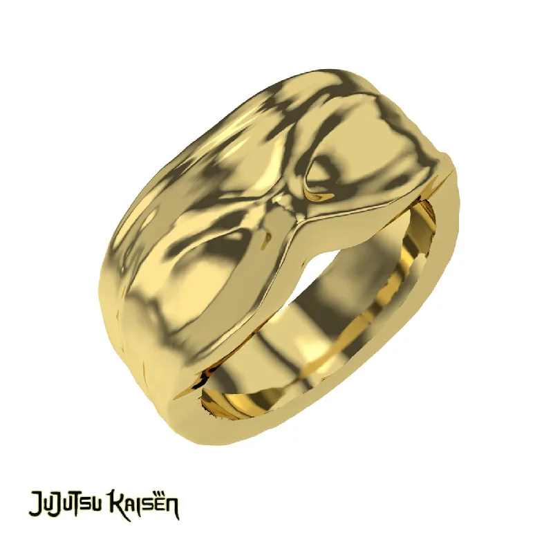 Personalized Engraved Jewelry For Meaningful Gifts Jujutsu Kaisen™ Satoru's Blindfold Ring - Gold