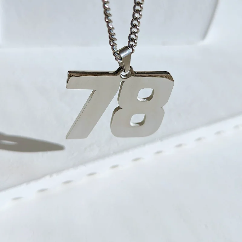 Discover Unique Jewelry With Special Limited-Time Offers Silver Personalized Number Necklace Discover Unique Jewelry With Special Limited-Time Offers Silver Personalized Number Necklace