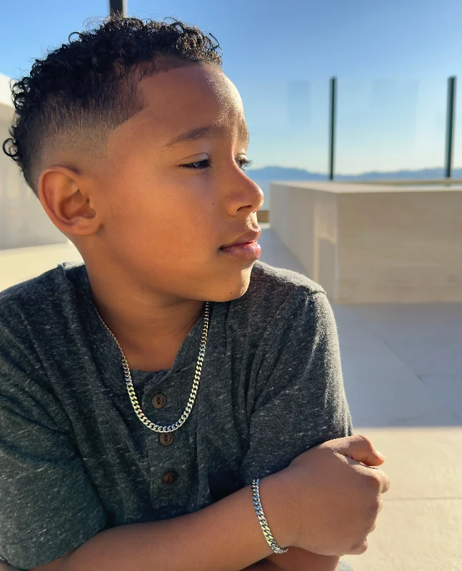 Jewelry Flash Sale – Stylish Designs At Unbeatable Rates Kids' Cuban Necklace & Bracelet Set Jewelry Flash Sale – Stylish Designs At Unbeatable Rates Kids' Cuban Necklace & Bracelet Set