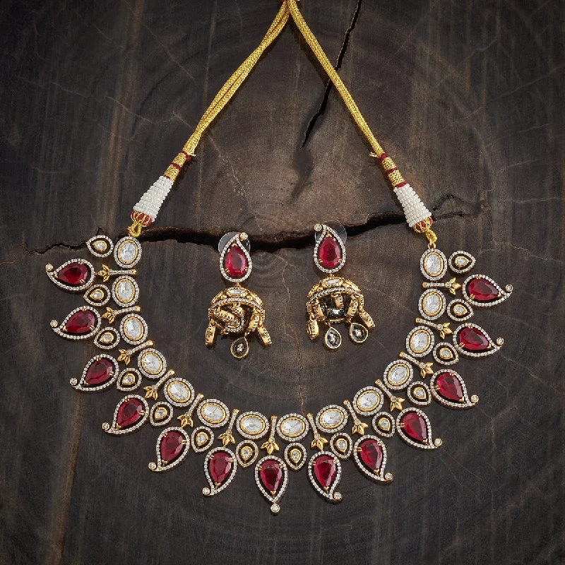 Classic And Modern Jewelry Styles On Sale Kundan Necklace 178302