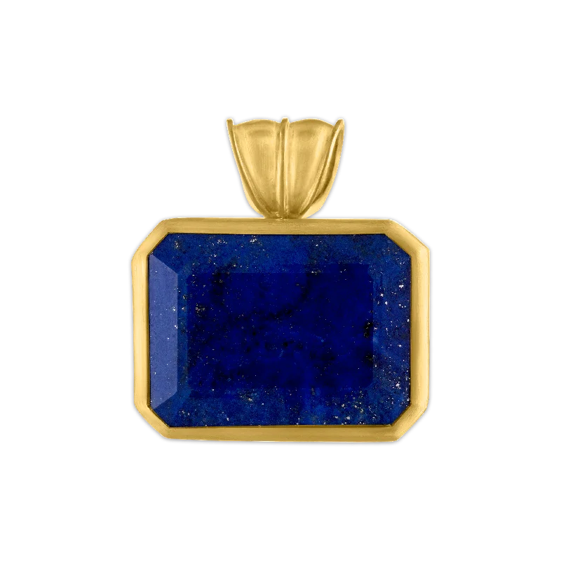 Luxury Meets Affordability – Jewelry Sale Live Now Lapis Block Pendant
