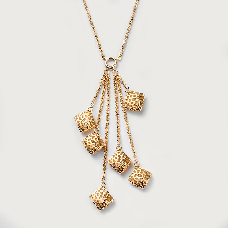 Lattice Multi Pebble Necklace