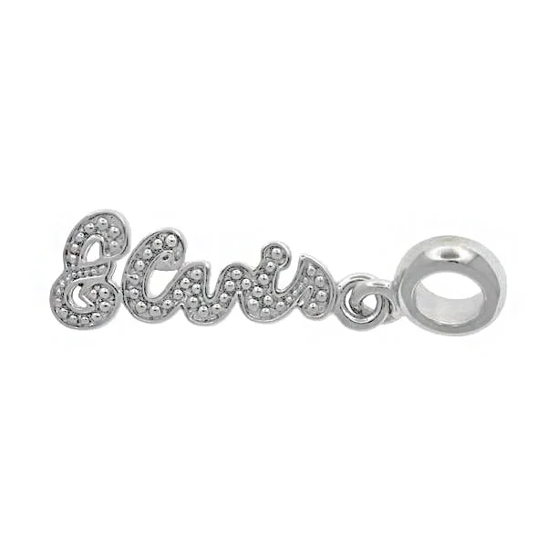 Grab Your Favorite Jewelry At The Lowest Prices Lowell Hays Sterling Silver Elvis Signature Bead Charm