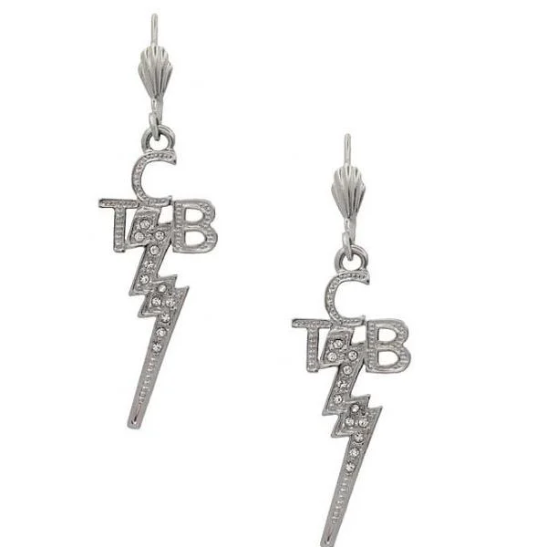 Unique Jewelry Designs Now At Discounted Rates Lowell Hays Sterling Silver Plated Crystal TCB Earrings