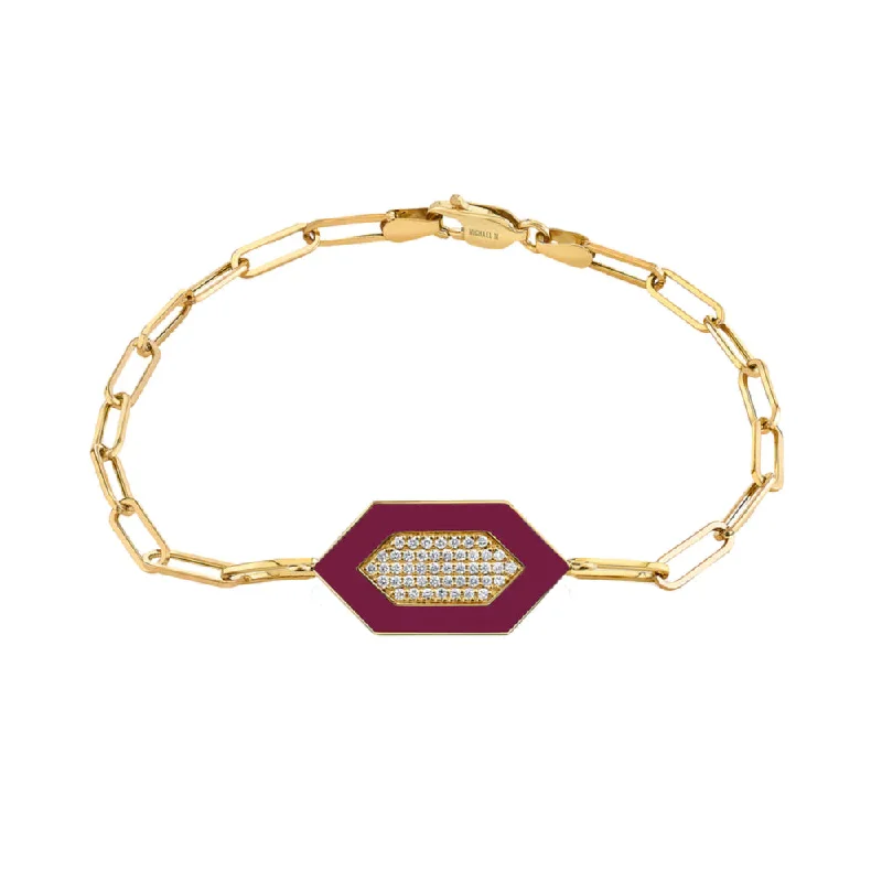 Grab Exquisite Jewelry At The Lowest Prices Michael M. Chroma Pave Hexagon Bracelet Grab Exquisite Jewelry At The Lowest Prices Michael M. Chroma Pave Hexagon Bracelet