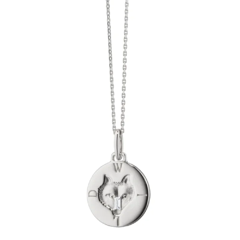 Get The Jewelry You Love At A Price You Love Monica Rich Kosann "Wild" Wolf Silver Itaglio Charm Pendant Necklace Get The Jewelry You Love At A Price You Love Monica Rich Kosann "Wild" Wolf Silver Itaglio Charm Pendant Necklace