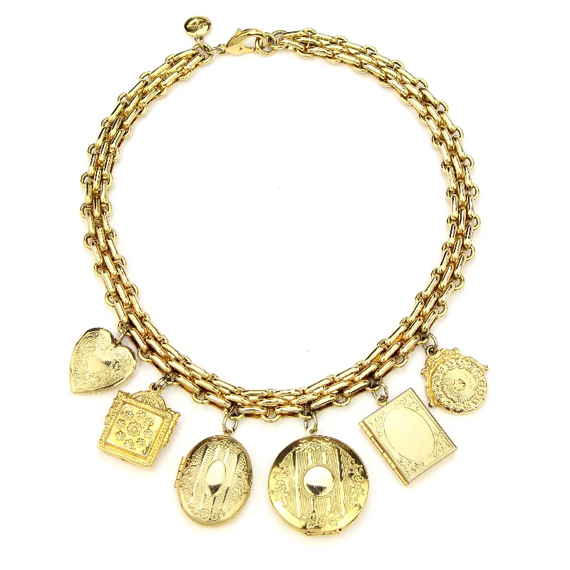 Flash Sale On Exquisite Jewelry – Don't Miss Out Multi Gold Charm Necklace