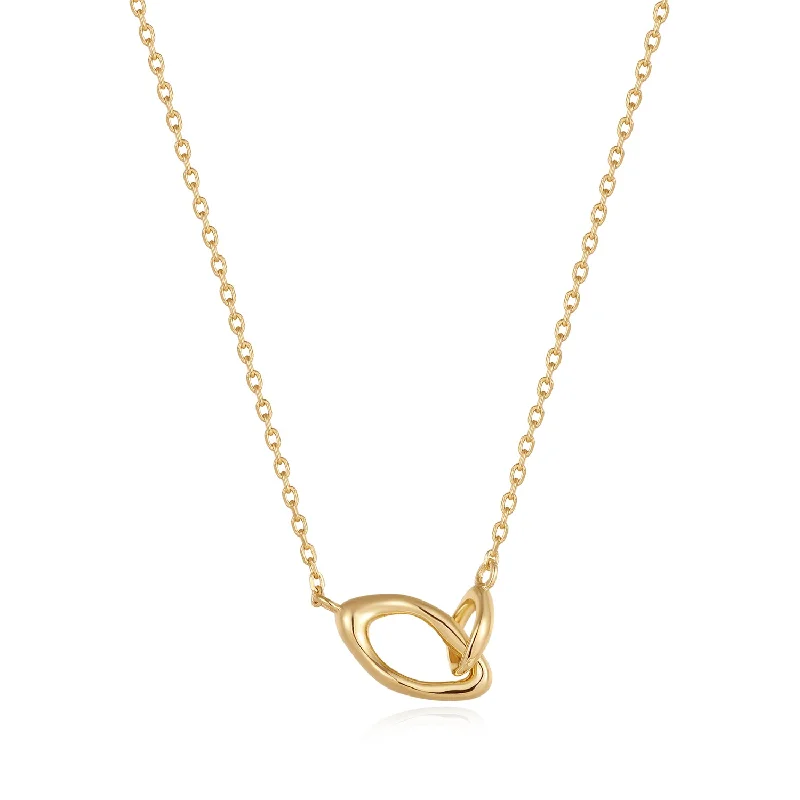 Fashion-Forward Geometric Jewelry For Contemporary Style Wave Link Necklace