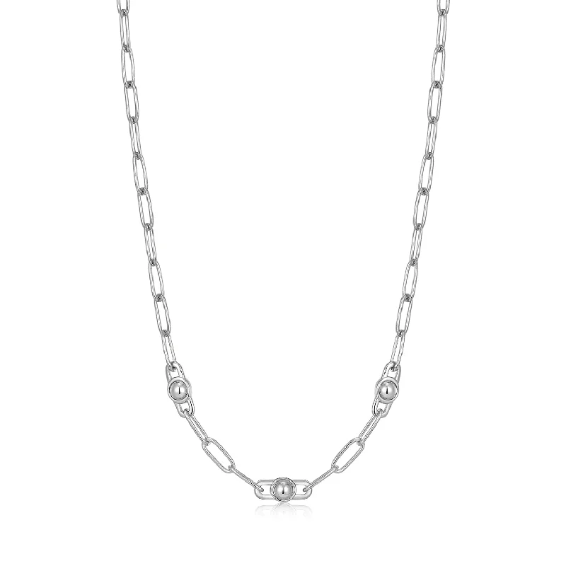 Sparkle In Style With Our Best Jewelry Deals Silver Orb Link Chunky Chain Necklace Sparkle In Style With Our Best Jewelry Deals Silver Orb Link Chunky Chain Necklace
