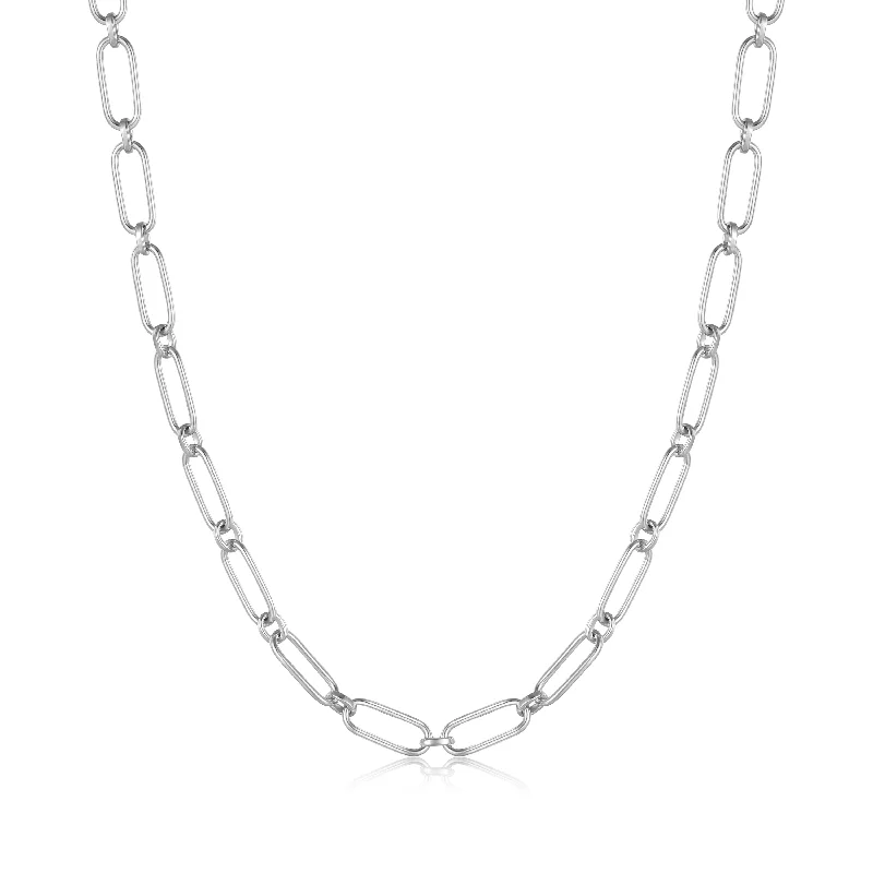 Trendy And Classic Jewelry Now At Reduced Prices Silver Cable Connect Chunky Chain Necklace Trendy And Classic Jewelry Now At Reduced Prices Silver Cable Connect Chunky Chain Necklace