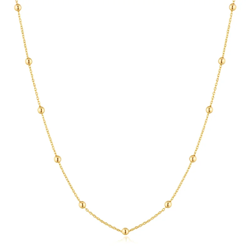 Get The Sparkle You Love At Prices You Adore Gold Beaded Chain Necklace