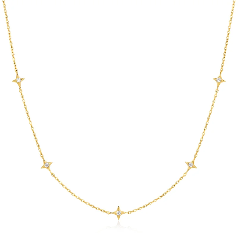 Must-Have Jewelry At Irresistible Discounts Gold Stars Station Necklace