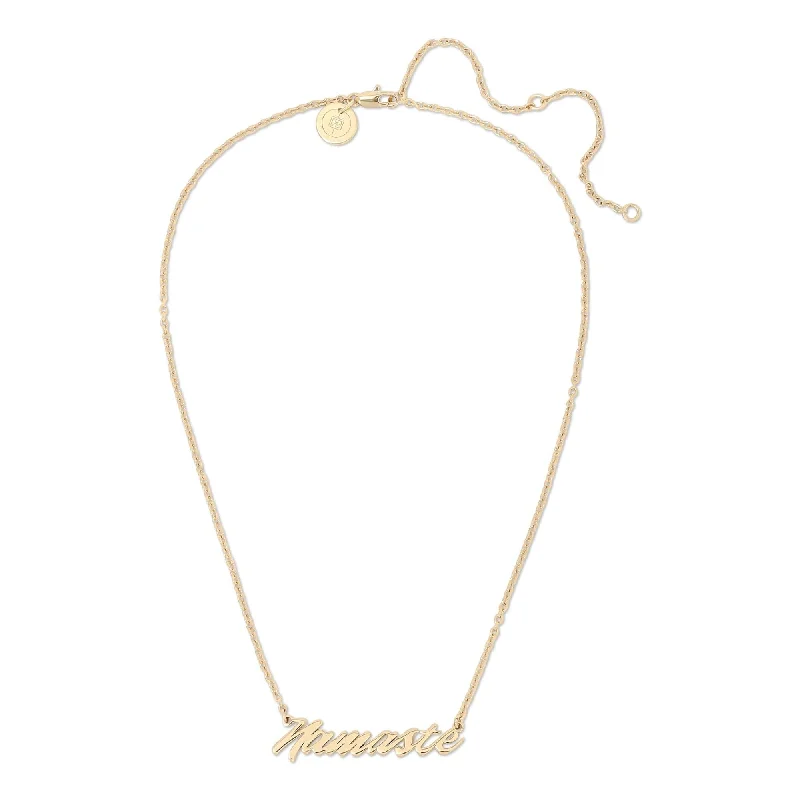 Luxury Jewelry Sale – Sparkle For Less Namaste Script Necklace
